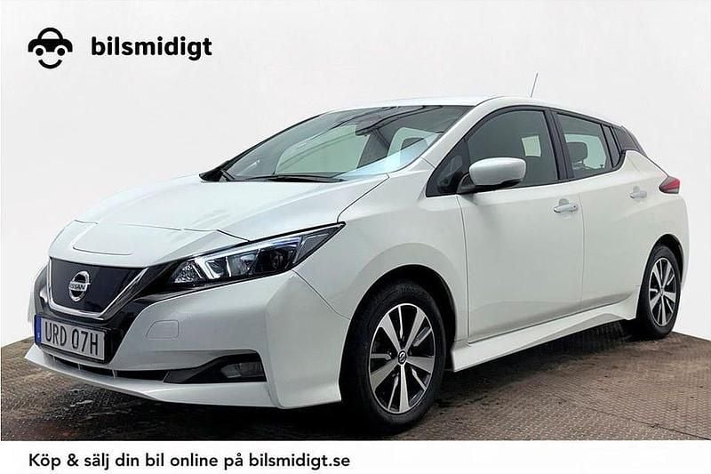 Vit Begagnad 2021 Nissan Leaf Acenta Halvkombi | 149 400 kr (Marknadspris) - Bild 1/3