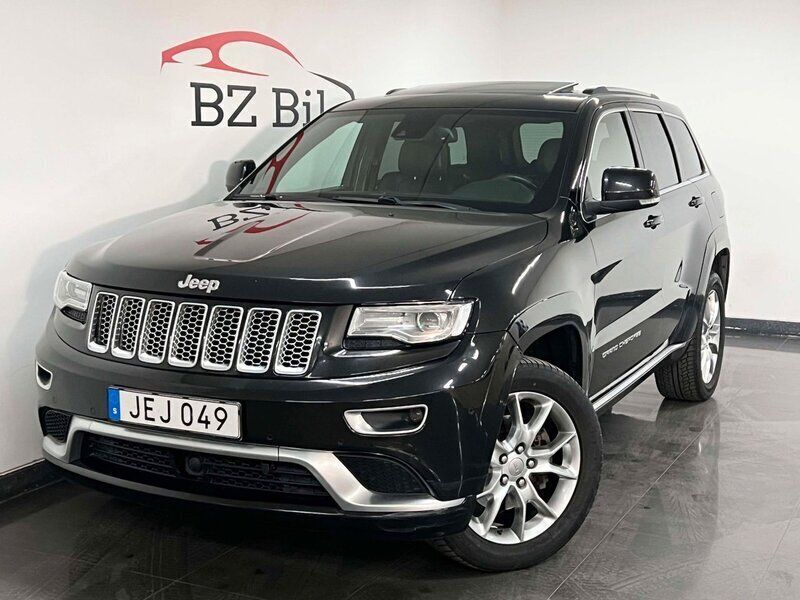 Svart Begagnad 2015 Jeep Grand Cherokee Summit SUV | 189 900 kr (Bra pris) - Bild 1/4