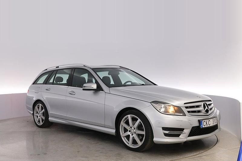 Silver Begagnad 2013 Mercedes C180 Avantgarde Kombi | 129 000 kr (Dyr) - Bild 1/4