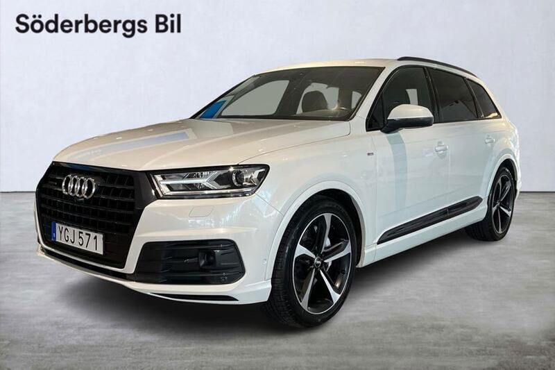 Vit Begagnad 2016 Audi Q7 S-Line SUV | 379 900 kr (Dyr) - Bild 1/4