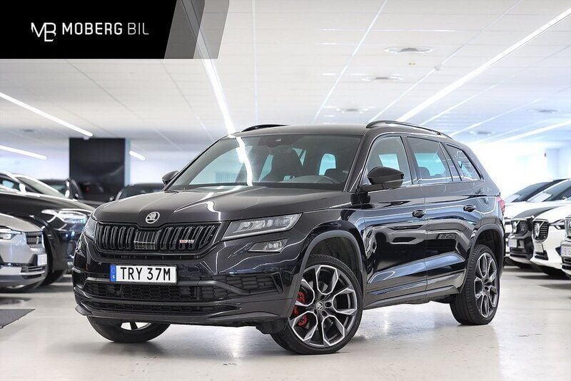 Svart Begagnad 2019 Skoda Kodiaq RS SUV | 339 900 kr (Marknadspris) - Bild 1/3