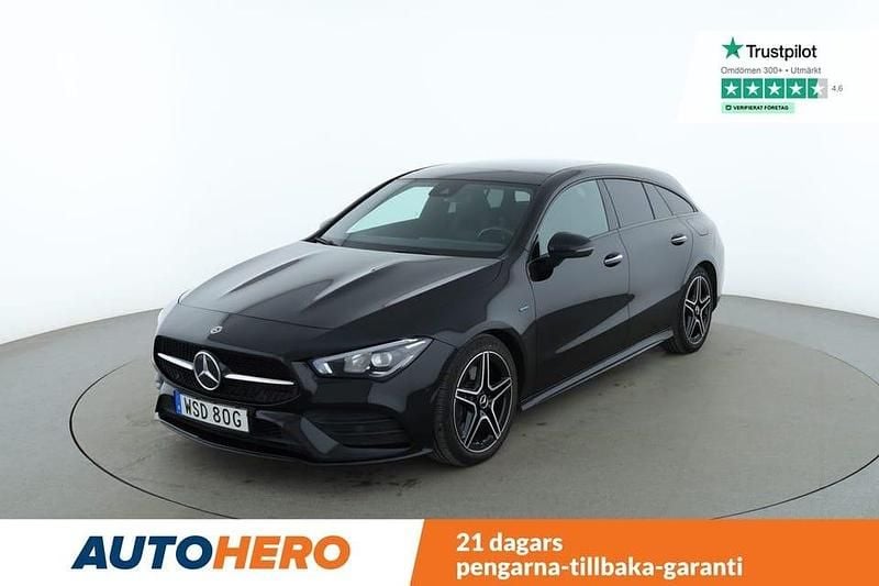 Svart Begagnad 2021 Mercedes CLA250 Shooting Brake AMG Kombi | 326 000 kr - Bild 1/4