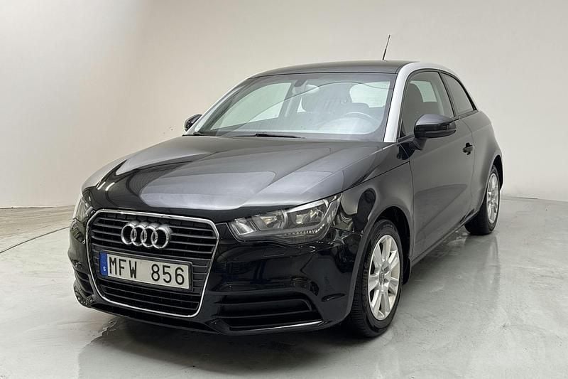 Svart Begagnad 2012 Audi A1 Ambition Halvkombi | 68 000 kr (Marknadspris) - Bild 1/4