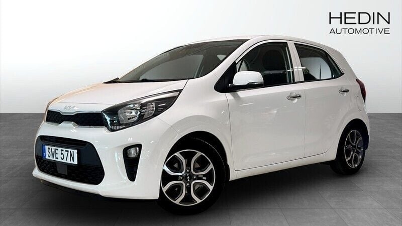 Vit (white) Begagnad 2022 Kia Picanto 4 Halvkombi | 129 900 kr (Bra pris) - Bild 1/4