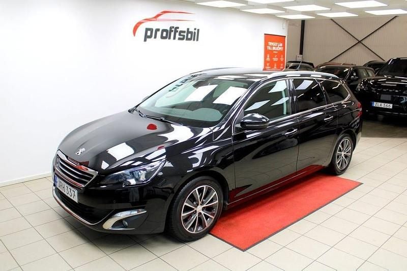 Svart Begagnad 2015 Peugeot 308 SW Allure Kombi | 104 900 kr (Marknadspris) - Bild 1/4