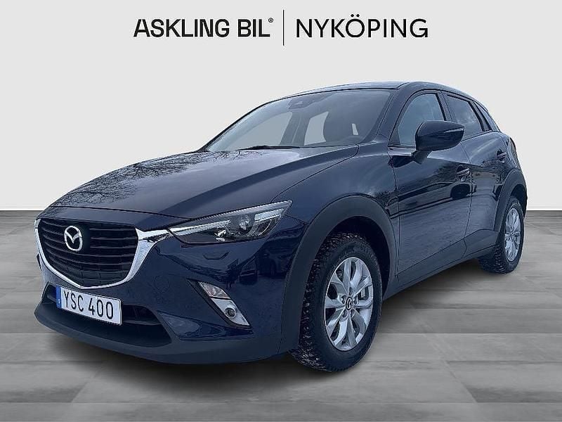 Blå Begagnad 2017 Mazda CX-3 Vision SUV | 144 000 kr (Marknadspris) - Bild 1/4