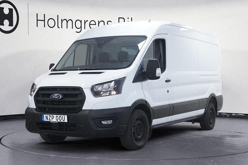 Vit (frozen white) Begagnad 2022 Ford Transit Trend Van | 379 900 kr (Marknadspris) - Bild 1/4