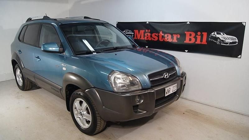 Grön Begagnad 2004 Hyundai Tucson SUV | 39 900 kr (Bra pris) - Bild 1/4
