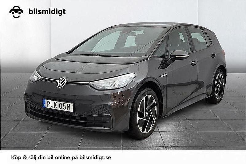 Mörkgrå Begagnad 2022 VW ID.3 Pro Halvkombi | 218 800 kr (Bra pris) - Bild 1/3