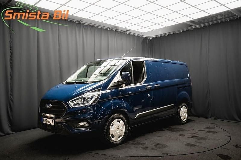 Blå Begagnad 2022 Ford Transit Custom | 309 800 kr (Dyr) - Bild 1/3