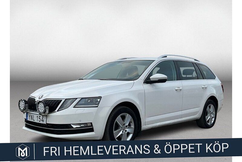 Vit Begagnad 2017 Skoda Octavia Kombi | 177 900 kr (Marknadspris) - Bild 1/4
