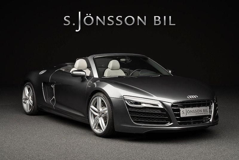 Grå Begagnad 2013 Audi R8 Spyder Cab | 1 195 000 kr - Bild 1/4