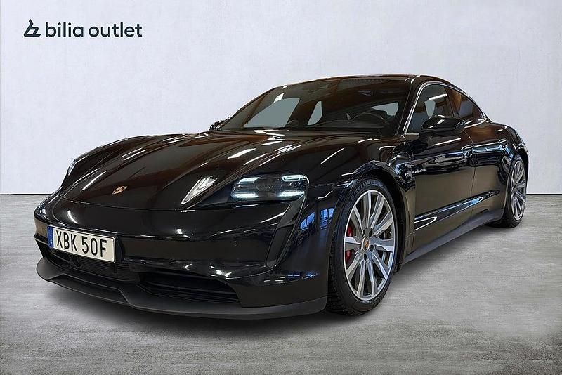 Svart Begagnad 2021 Porsche Taycan 4S Sport Sedan | 564 900 kr (Dyr) - Bild 1/3