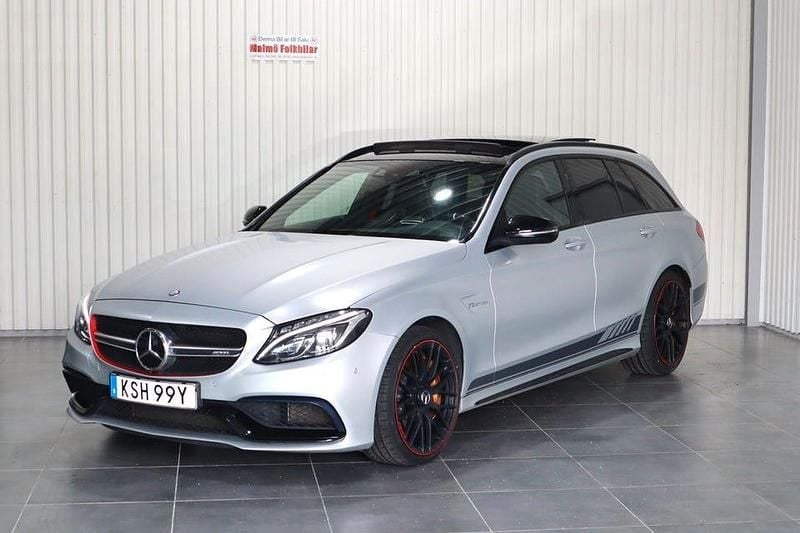 Begagnad Mercedes C63S AMG AMG 510 HK (375 kW) 2016 Ljusgrå Kombi