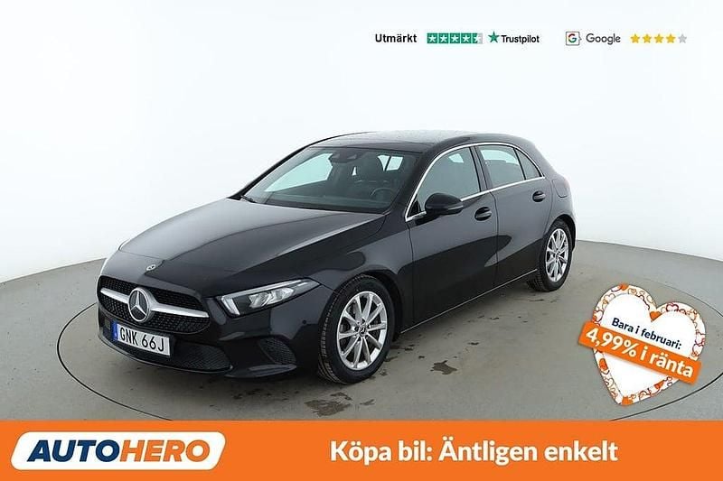 Svart Begagnad 2019 Mercedes A200 Halvkombi | 220 000 kr (Superpris) - Bild 1/4
