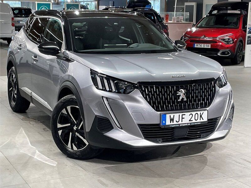 Grå Begagnad 2023 Peugeot 2008 GTi SUV | 249 900 kr (Marknadspris) - Bild 1/4