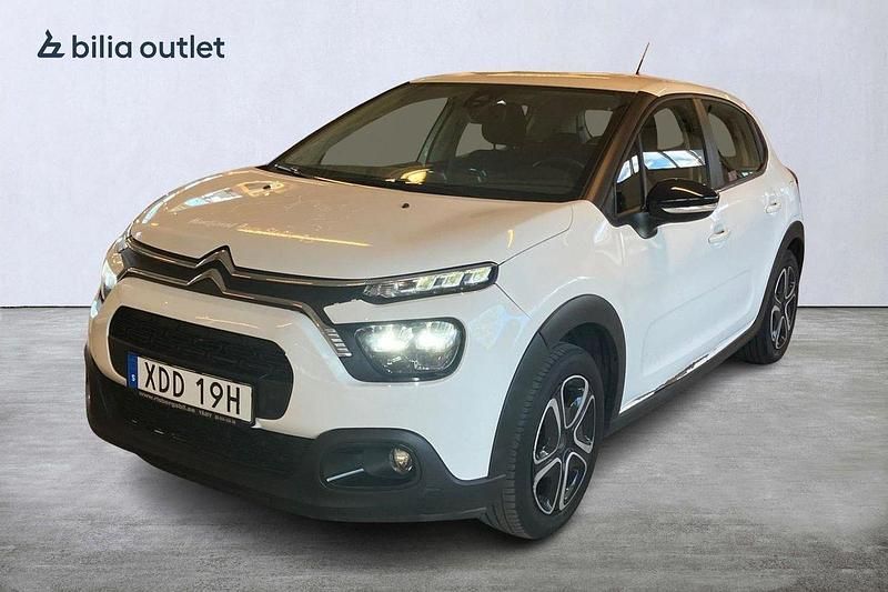 Vit Begagnad 2021 Citroën C3 PureTech Halvkombi | 105 000 kr (Marknadspris) - Bild 1/4