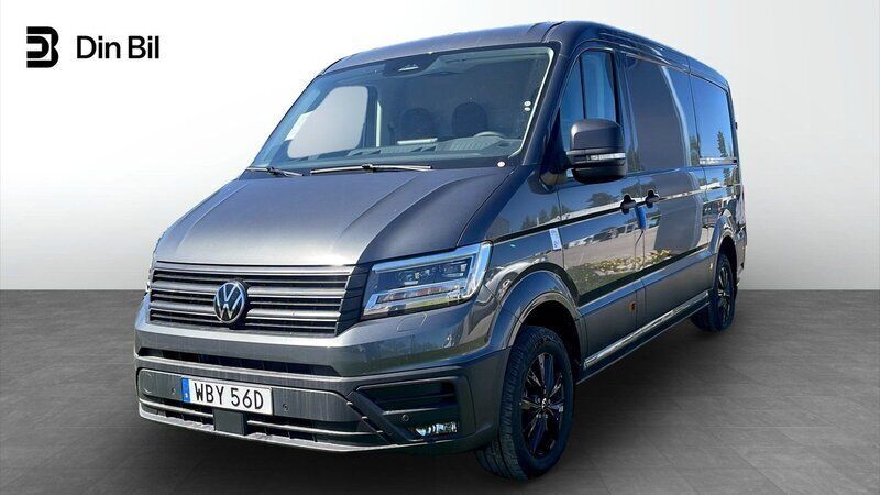 Grå (indiumgrå metallic) Ny 2025 VW Crafter Van | 679 825 kr (Marknadspris) - Bild 1/4