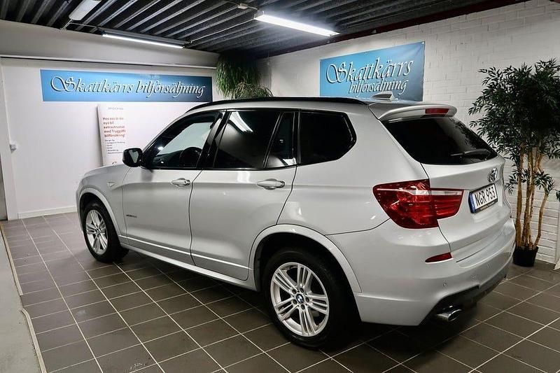 Begagnad BMW X3 M Sport 184 HK (135 kW) 2013 Ljusgrå SUV
