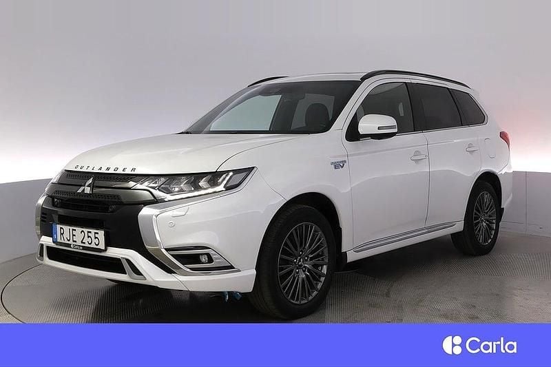 Vit Begagnad 2018 Mitsubishi Outlander P-HEV Edition SUV | 199 900 kr (Bra pris) - Bild 1/4