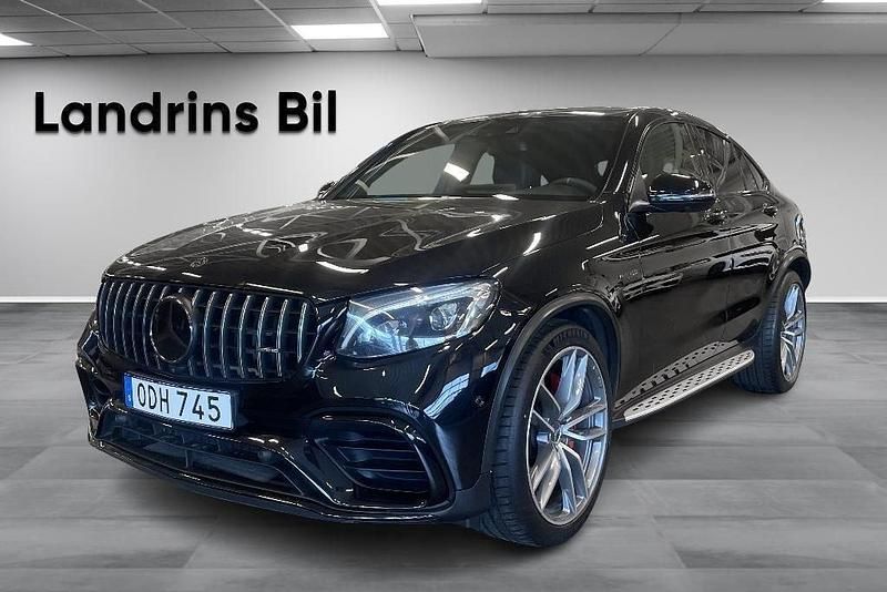 Svart Begagnad 2018 Mercedes GLC63 AMG AMG Sportkupé | 509 000 kr (Marknadspris) - Bild 1/4