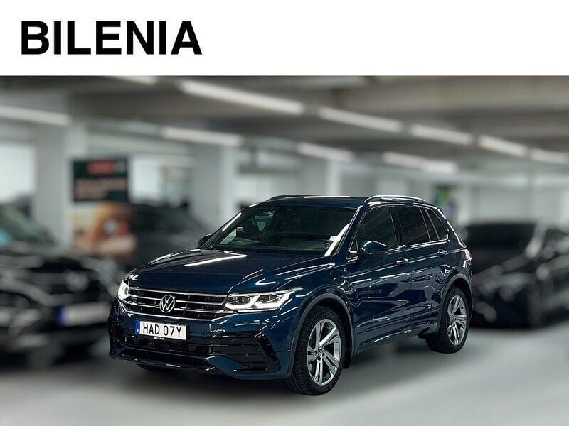 Blå Begagnad 2021 VW Tiguan R-line SUV | 339 000 kr (Lite dyr) - Bild 1/3