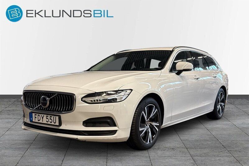 Vit Begagnad 2021 Volvo V90 Momentum Kombi | 314 900 kr (Marknadspris) - Bild 1/4
