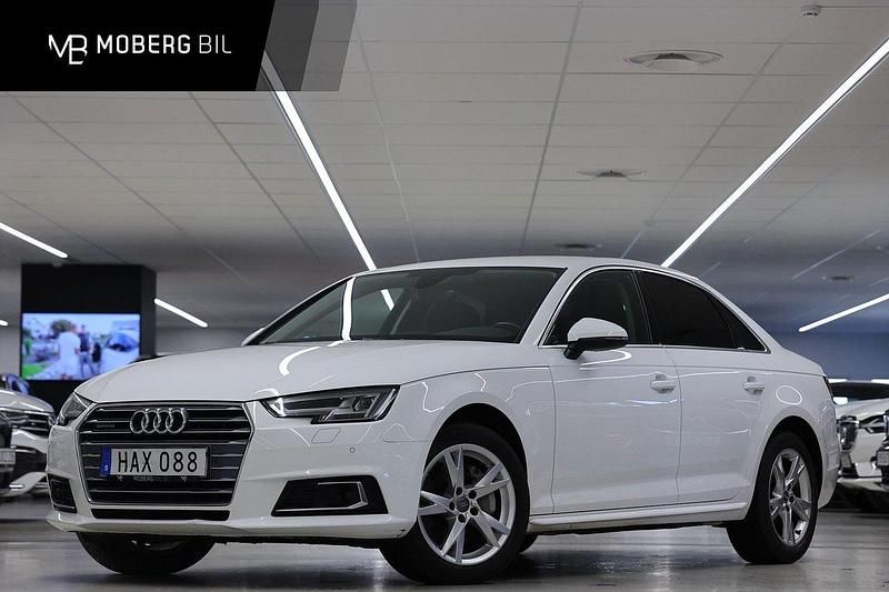 Vit Begagnad 2018 Audi A4 Proline Sedan | 219 900 kr (Marknadspris) - Bild 1/3