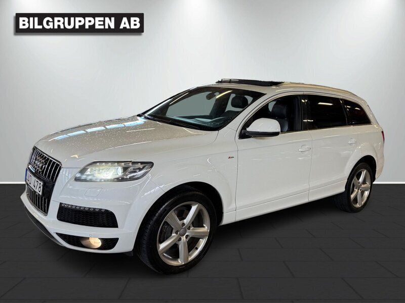 Vit Begagnad 2012 Audi Q7 S-Line SUV | 147 900 kr (Marknadspris) - Bild 1/4
