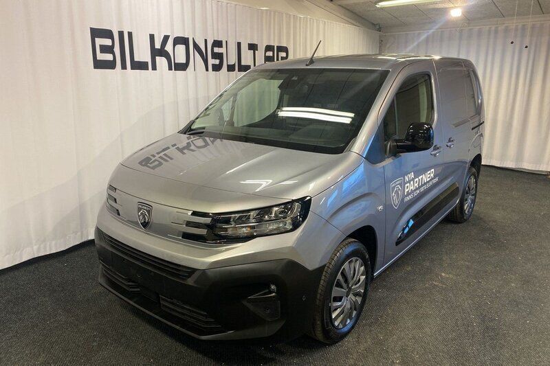 Grå (grå artense) Begagnad 2024 Peugeot Partner Minibuss | 361 250 kr - Bild 1/4
