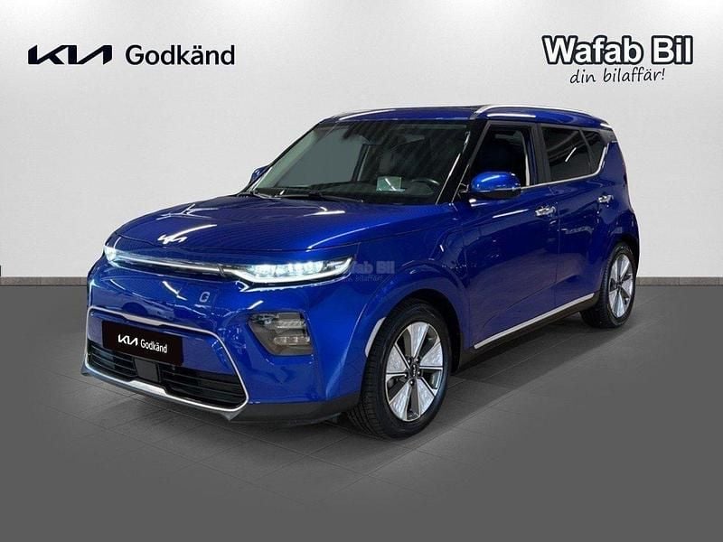 Blå Begagnad 2021 Kia Soul EV Advance SUV | 269 900 kr (Lite dyr) - Bild 1/4