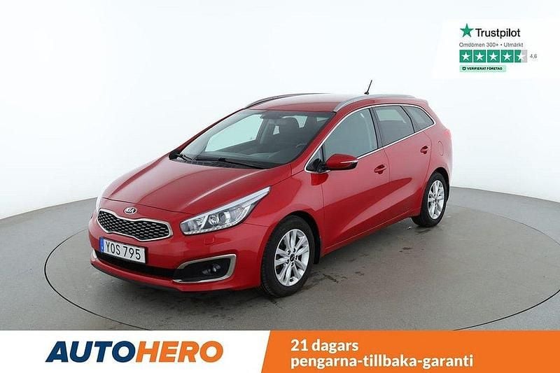 Röd Begagnad 2017 Kia Ceed Sportswagon Kombi | 167 000 kr (Lite dyr) - Bild 1/4