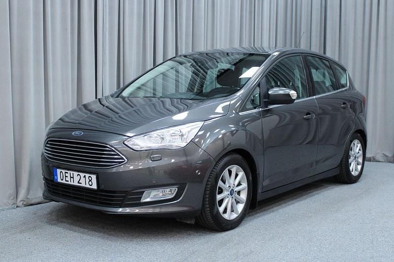 Grå (grå metallic) Begagnad 2016 Ford C-MAX Titanium Minibuss | 79 800 kr - Bild 1/4