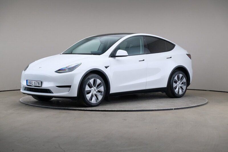 Vit Begagnad 2022 Tesla Model Y Long Range SUV | 335 000 kr (Superpris) - Bild 1/4