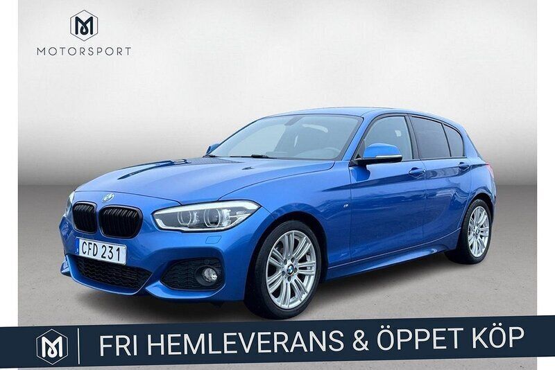 Blå Begagnad 2016 BMW 116 M Sport Halvkombi | 164 900 kr (Marknadspris) - Bild 1/3