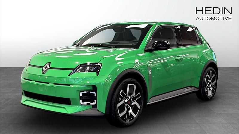 Grön (green) Ny 2025 Renault 5 E-Tech Techno Halvkombi | 399 900 kr - Bild 1/4