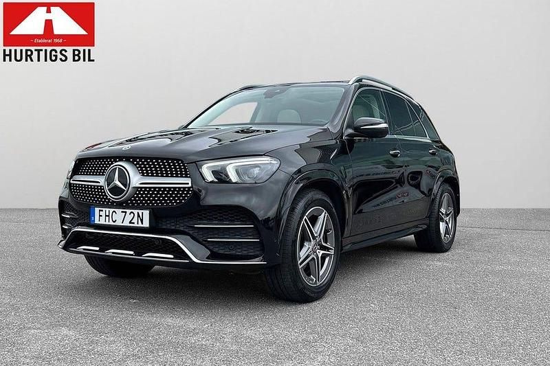 Svart metallic Begagnad 2023 Mercedes GLE350 AMG line SUV | 779 900 kr - Bild 1/4