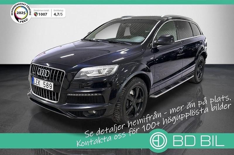 Begagnad Audi Q7 S-Line 245 HK (180 kW) 2013 Svart SUV