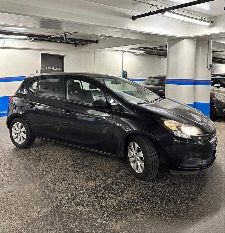 Svart Begagnad 2016 Opel Corsa Enjoy Halvkombi | 89 990 kr (Marknadspris) - Bild 1/4