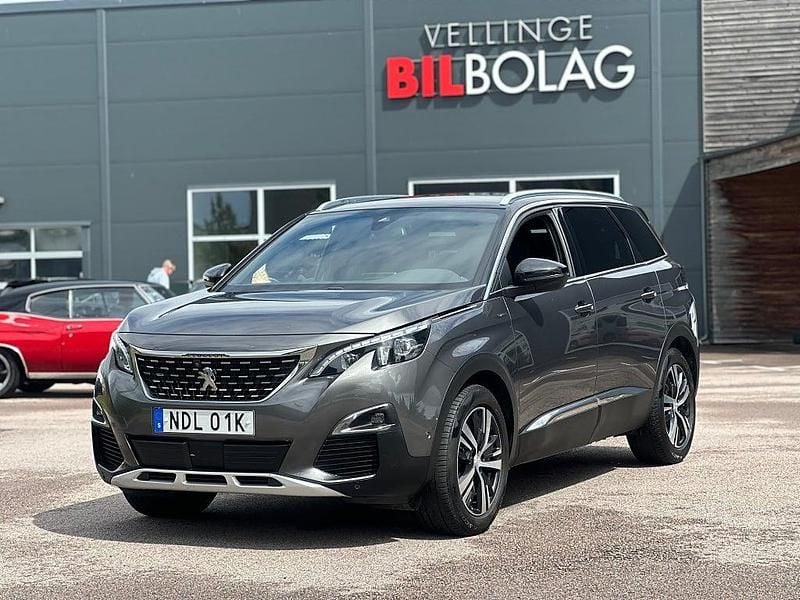 Begagnad Peugeot 5008 GT-line 181 HK (133 kW) 2019 Grå Minibuss