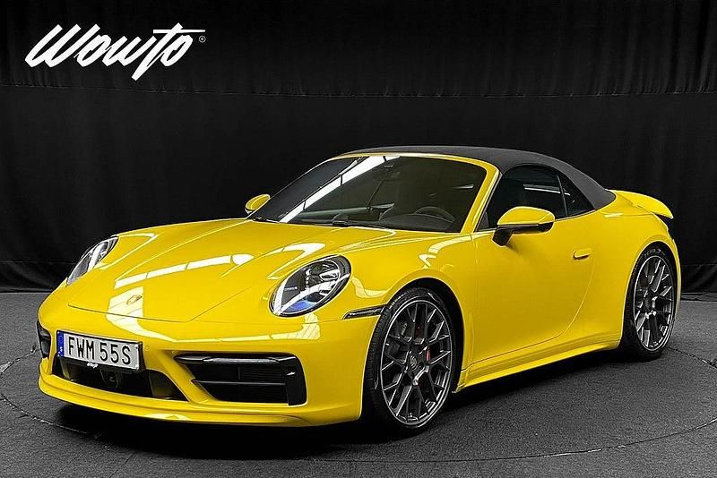 Begagnad Porsche 911 Carrera 4S Cabriolet 450 HK (330 kW) 2019 Gul Cab