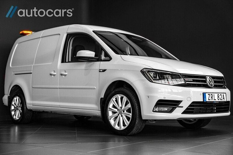 Vit Begagnad 2020 VW Caddy Maxi SE Minibuss | 398 750 kr - Bild 1/4