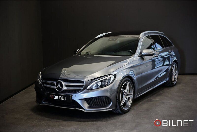 Grå Begagnad 2018 Mercedes C220 AMG Kombi | 259 900 kr (Lite dyr) - Bild 1/4