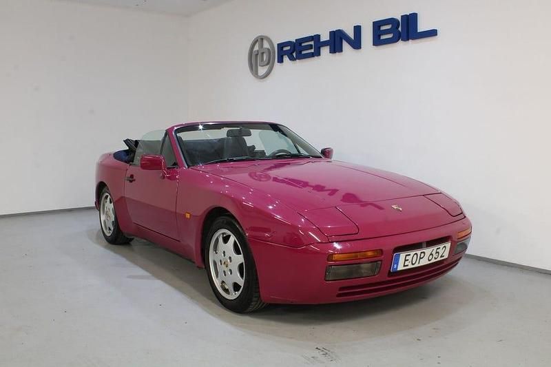 Ljusröd Begagnad 1990 Porsche 944 S2 Cab | 199 000 kr - Bild 1/4