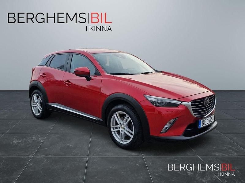 Röd Begagnad 2018 Mazda CX-3 SUV | 124 900 kr (Marknadspris) - Bild 1/4