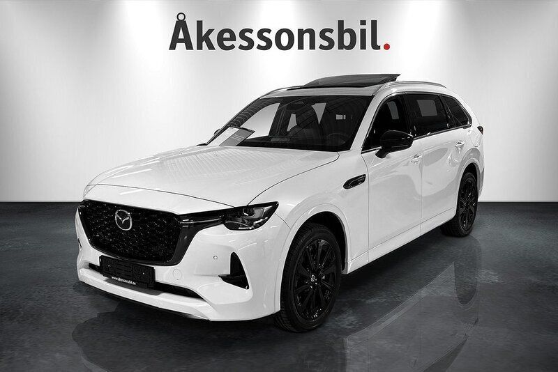 Rhodium white metallic Ny 2024 Mazda CX-80 Homura-Line SUV | 684 900 kr (Marknadspris) - Bild 1/4