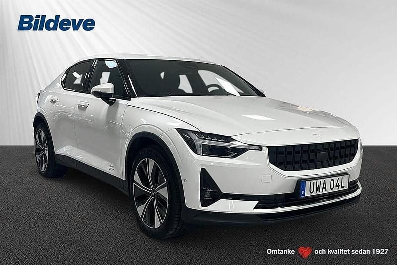 Vit Begagnad 2022 Polestar 2 Standard Range Single Motor Halvkombi | 309 900 kr (Bra pris) - Bild 1/4