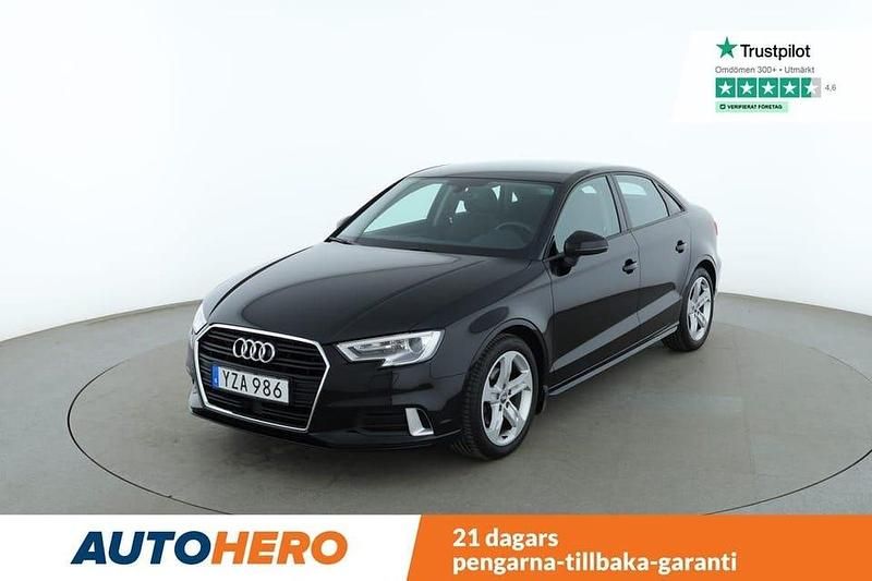 Svart Begagnad 2018 Audi A3 Sport Sedan | 193 000 kr (Marknadspris) - Bild 1/4