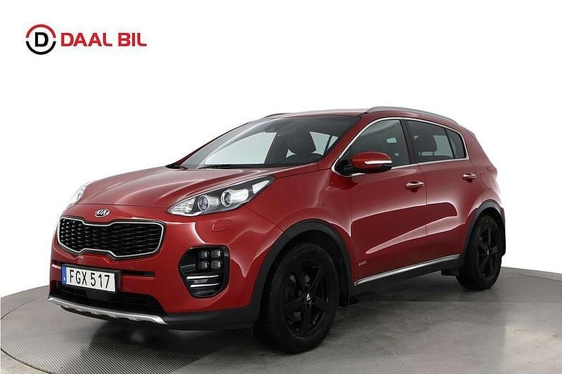 Begagnad Kia Sportage GT-Line 177 HK (130 kW) 2017 Röd SUV