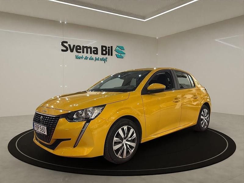 Gul farao Begagnad 2019 Peugeot 208 Active Halvkombi | 129 900 kr (Marknadspris) - Bild 1/4